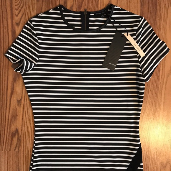 🆕 Paper Closet Black and White Stripe Dress - Picture 6 of 6